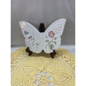 Lenox Butterfly Meadow Porcelain Trivet / Wall Hanging 9 3/8in